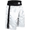 FIGHT-FIT - Shorts de Boxeo Largo / Blanco-Negro