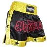 FIGHTERS - Muay Thai Shorts / Schwarz-Gelb