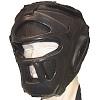 FIGHTERS - Kopfschutz mit Gitter / Double Protect / Schwarz / Medium