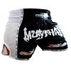 FIGHTERS - Thaibox Shorts / Elite Pro Muay Thai / Schwarz-Weiss