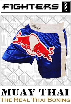 FIGHTERS - Shorts de Muay Thai / Bulls / Bleu / Large