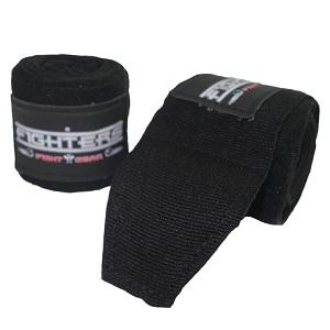 FIGHTERS - Bandages de Boxe / 300 cm / non élastiques / Noir