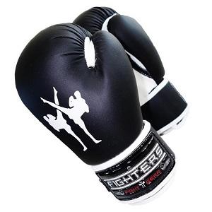 FIGHTERS - Guantes de boxeo para niños / Attack / 6 oz / Negro