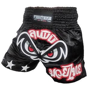 FIGHTERS - Muay Thai Shorts / No Fear / Black / XL