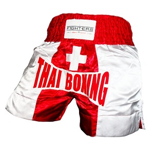 FIGHTERS - Shorts de Muay Thai / Suisse / Small