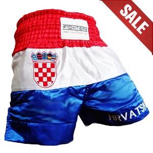 FIGHTERS - Muay Thai Shorts / Kroatien-Hrvatska / Grb / Small