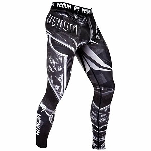 Venum - Pantalons de compression / Gladiator 3.0 / Noir-Blanc / Small