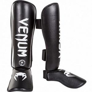 Venum - Shin Guards / Challenger / Black-White / XL