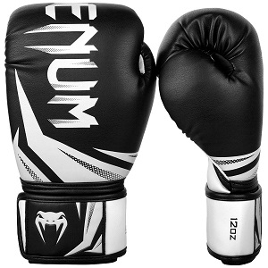 Venum - Boxing Gloves / Challenger 3.0 / Black-White / 14 oz